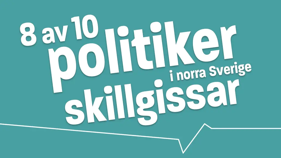 8 av 10 politiker i norra Sverige skillgissar